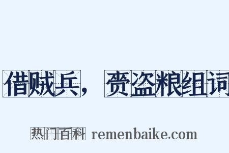 借贼兵，赍盗粮组词是什么意思的图片
